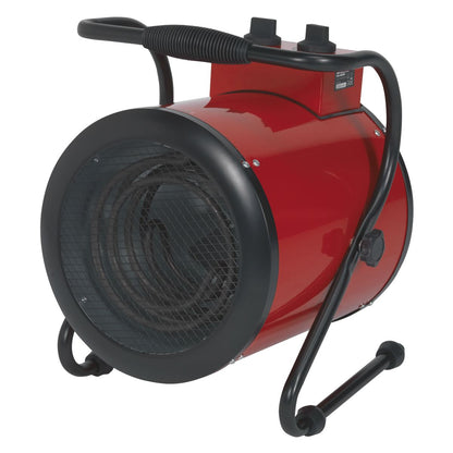 Sealey EH3001 Industrial Fan Heater with 2 Heat Settings 3kW/230V | 10,000Btu/hr, 1500/3000W, 230V - 16A, Thermostat, Tip-Over Switch