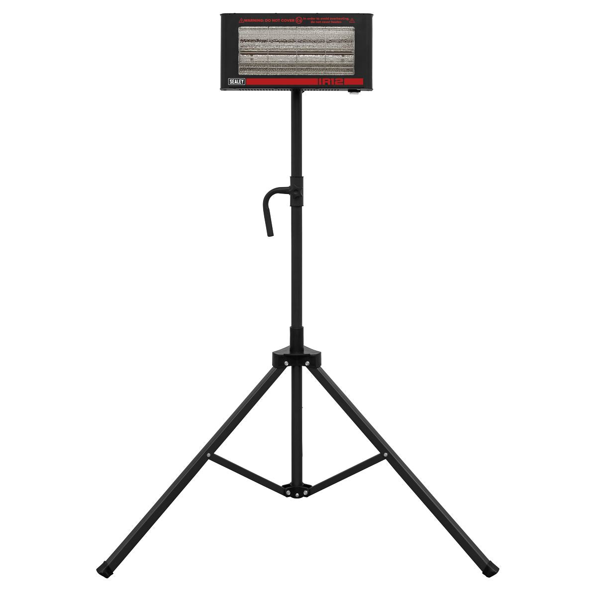Sealey IR12CT Infrared Quartz Heater with Tripod Stand 230V 1.2kW | 1200W | Package includes: | IR12 - 1.2kW Infrared Quartz Heater 230V