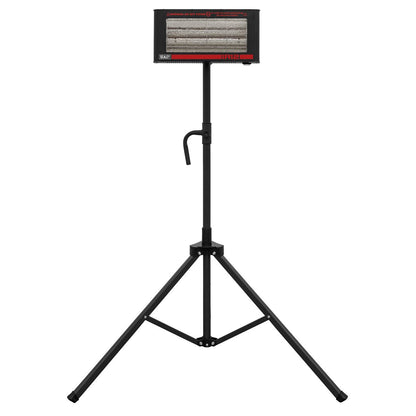 Sealey IR12CT Infrared Quartz Heater with Tripod Stand 230V 1.2kW | 1200W | Package includes: | IR12 - 1.2kW Infrared Quartz Heater 230V