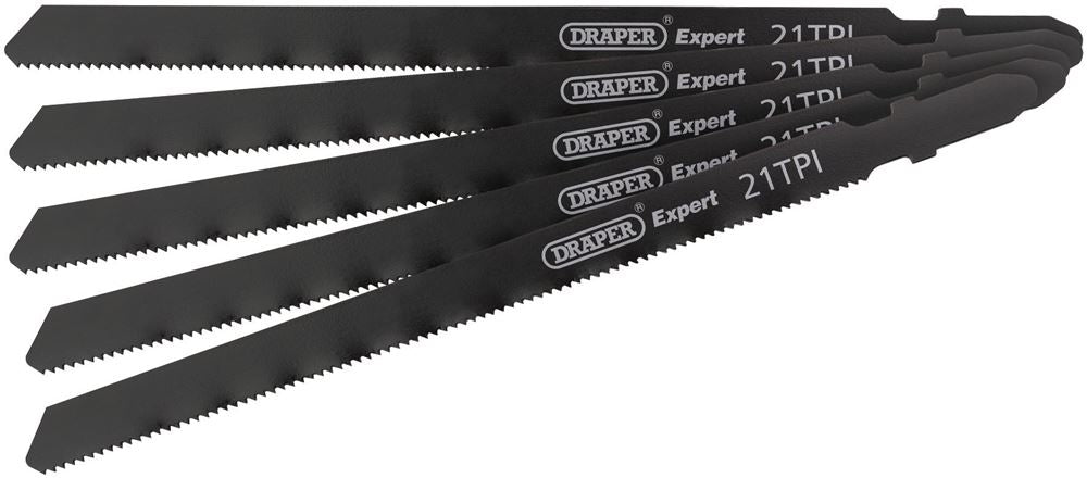 DRAPER 81732 - DT318A 130mm Jigsaw Blade Set (5 Piece)