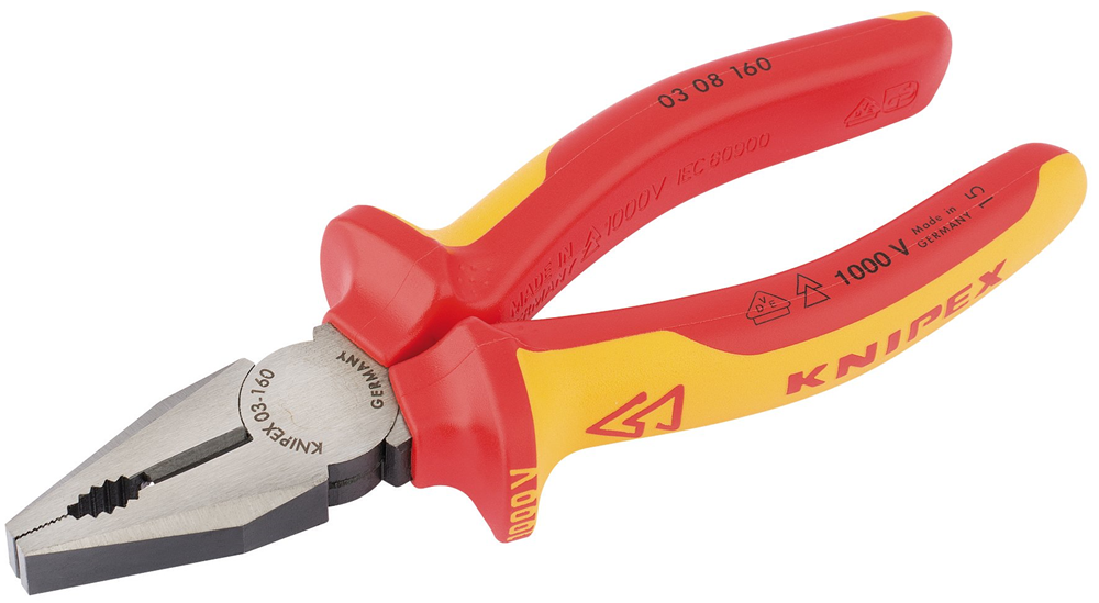 Draper VDE COMBI. PLIERS 160MM 32019 VDE Fully Insulated Combination Pliers