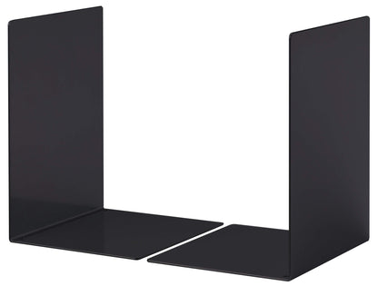 Durable Premium Heavy Duty Large Metal Shelf Bookends | 2 Pack | Black