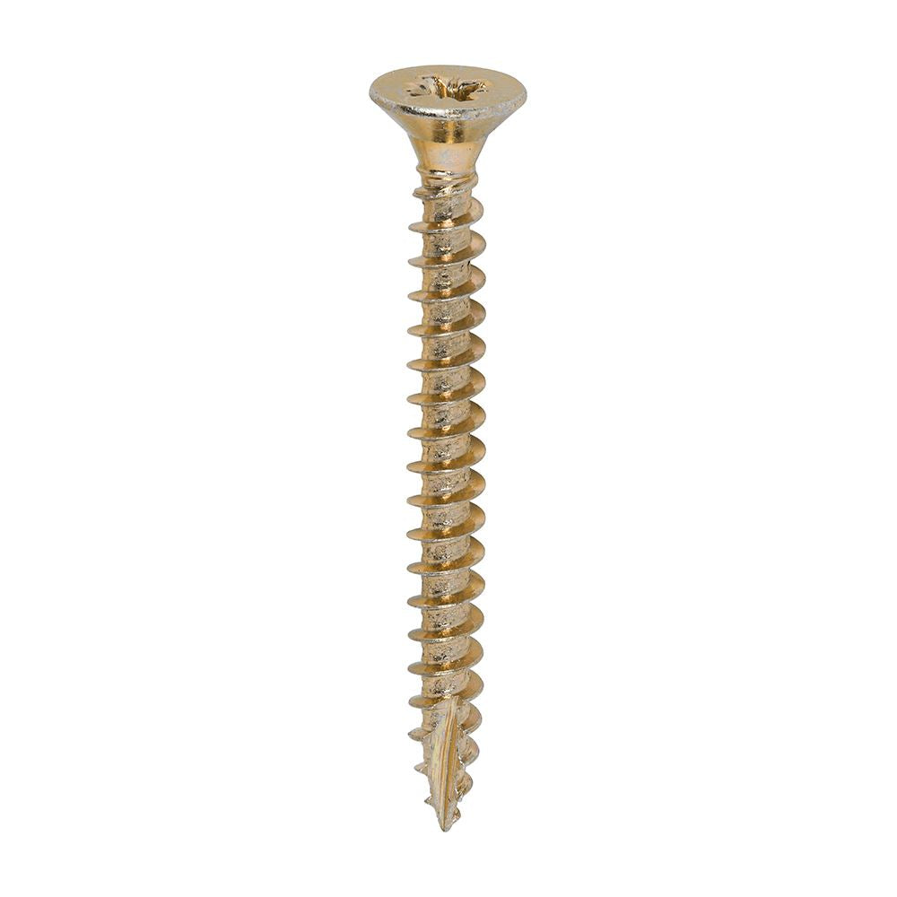 TIMCO Classic Screw PZ2 CSK ZYP 5.0 x 50 Gold Pack 200