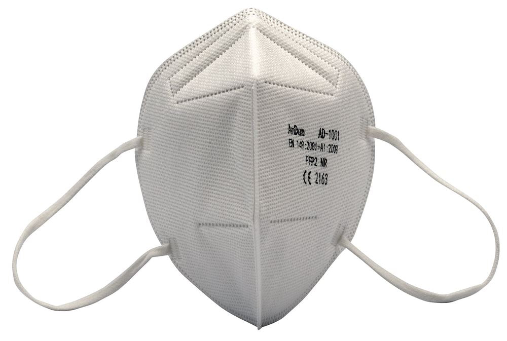 38380 Draper FFP2 Fold Flat Mask (Pack of 5) FM/FFP2/5/M Dust Masks, Respirators, Face Shields and Guards Professional Trade DIY Workshop Garage Use