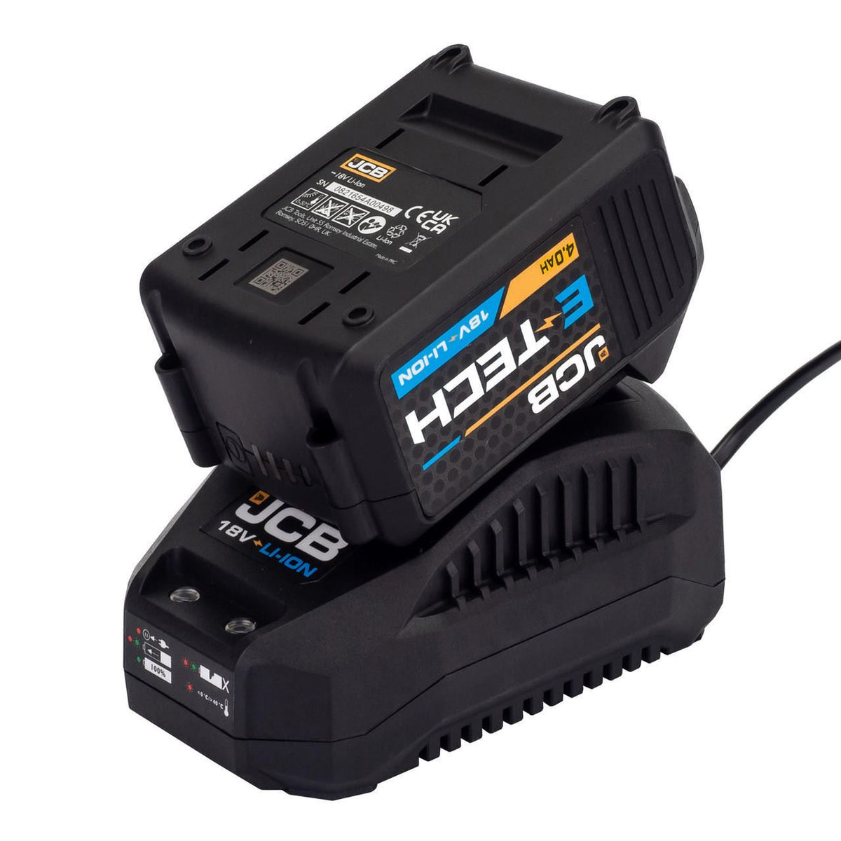 JCB 21-18CD-4XB Combi Drill 4.0Ah 2.4A 18V Hammer Drill Driver Cordless Drill