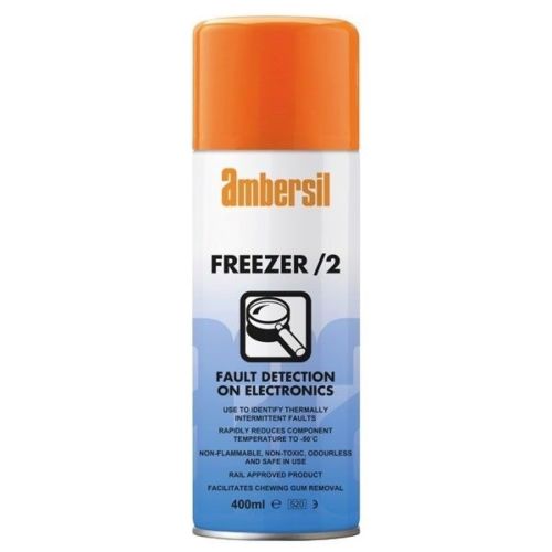 Ambersil Freezer /2 Fault Detection Spray For Electronics RAIL Approved 33182