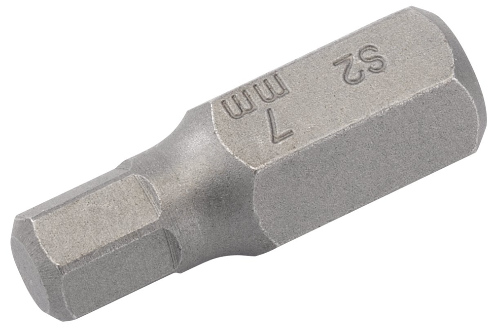 Draper 7MM HEX BIT 10MM HEX X 30MM 33328 Spare 10mm Hex. Insert Bits For Mechanic's Bit Sets