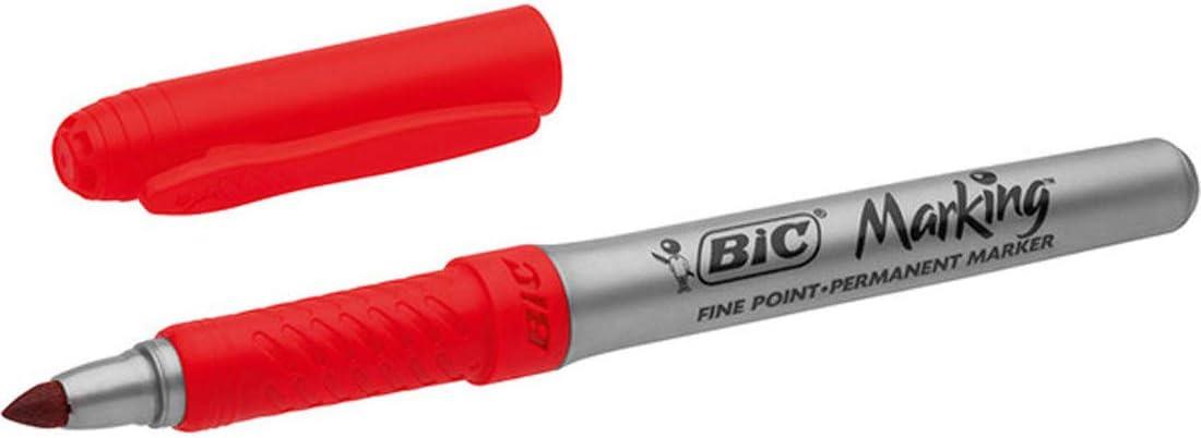 BIC Marking Permanent Markers Assorted Intense & Pastel Colours Pack of 12
