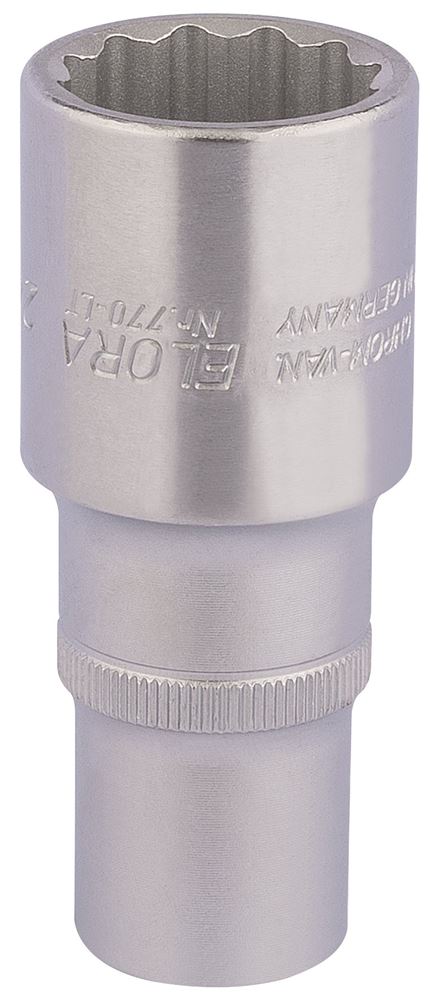 Draper 24MM BI-HEX DEEP SOCKET 1/2DR 11937 1/2" Sq. Dr. Metric Bi-Hexagon Deep Sockets