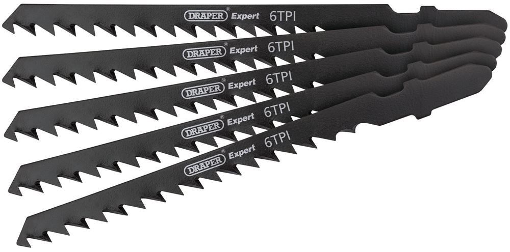 DRAPER 81727 - DT244D 100mm Jigsaw Blade Set (5 Piece)