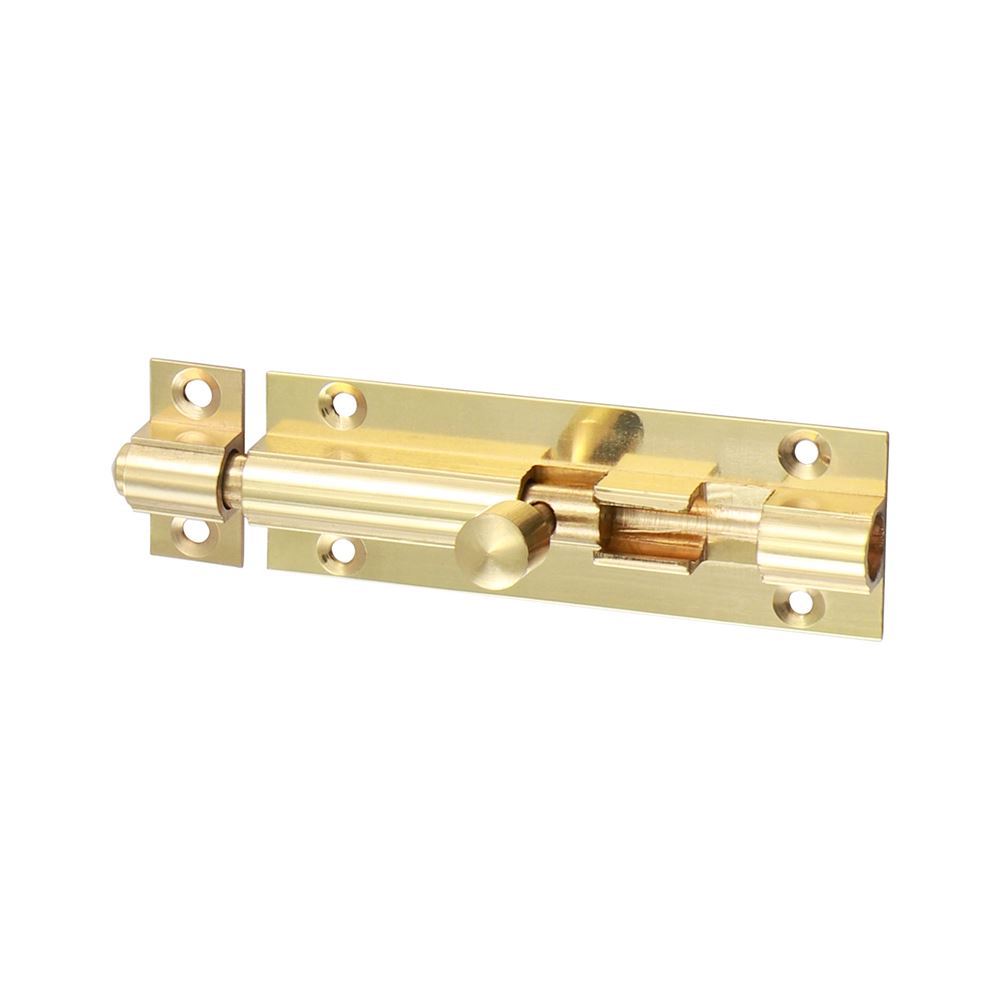 TIMCO Str. Barrel Bolt Pol. Brass 75 x 25mm Pack 1