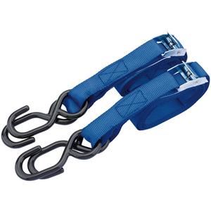 Draper 2.5M 125KG TIE DOWN STRAP 2PK 60962 Ratcheting Tie Down Straps (2 Piece)
