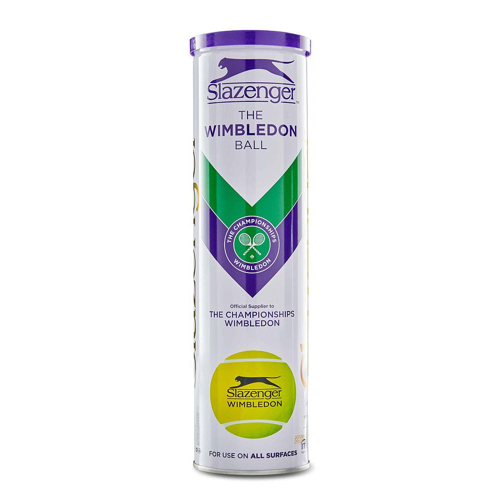 Slazenger Wimbledon Tennis Balls  Tube of 4