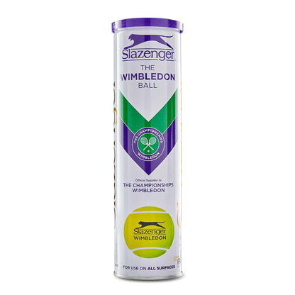 Slazenger Wimbledon Tennis Balls  Tube of 4