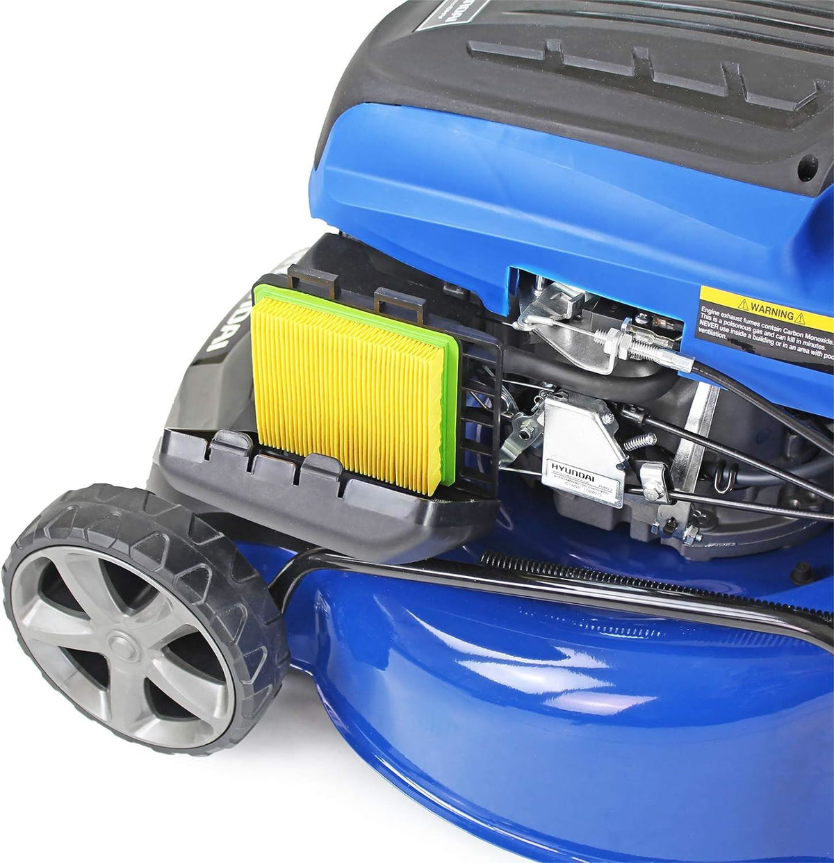 Hyundai HYM460SPE Petrol Lawn Mower 139cc 18"/46cm Electric Start Self Propelled Garden Mower Garden Grass Cutting
