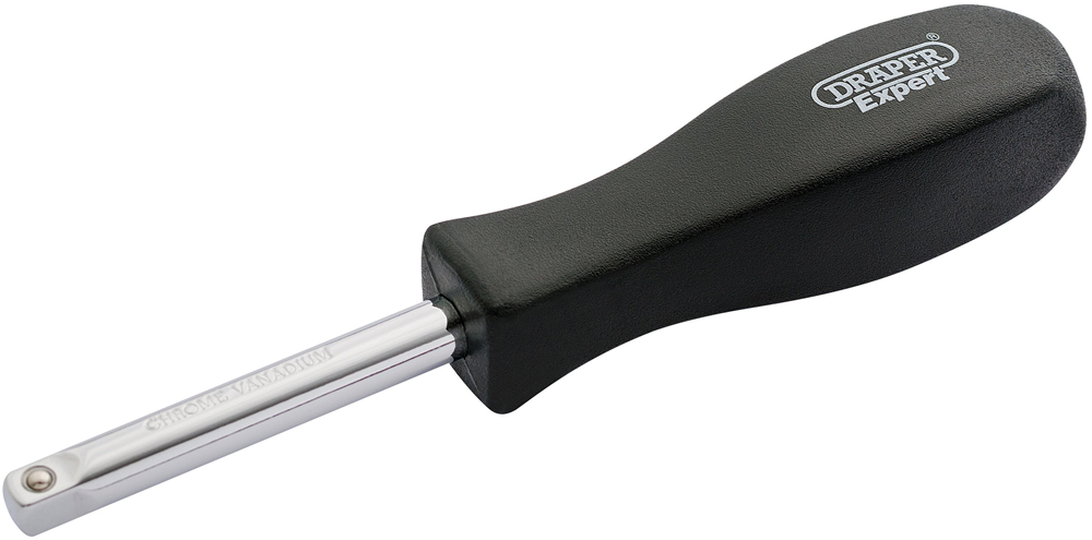 Draper SPINNER HANDLE 1/4DR-PCKD 34511 1/4" Sq. Dr. Spinner Handle (Polished Chrome)