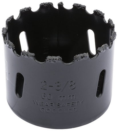 Draper TUNGSTEN CAR.GRITH.SAW 60MM 34950 Tungsten Carbide Grit Hole Saws