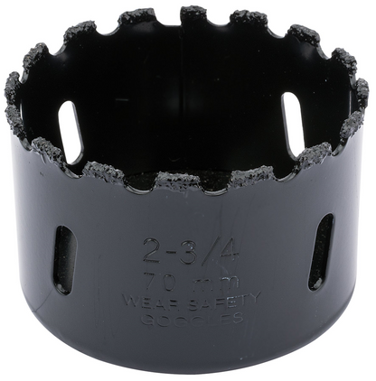 Draper TUNGSTEN CAR.GRITH.SAW 70MM 34952 Tungsten Carbide Grit Hole Saws