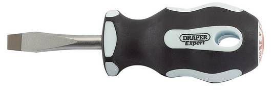 Draper 6.5X38MM PL SLOT S/DRIVER PKD 34977 Soft Grip Plain Slot Screwdrivers