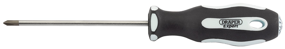 Draper NO.0X75MM CROSS S/DRIVER PKD 34982 Soft Grip Cross Slot Screwdrivers