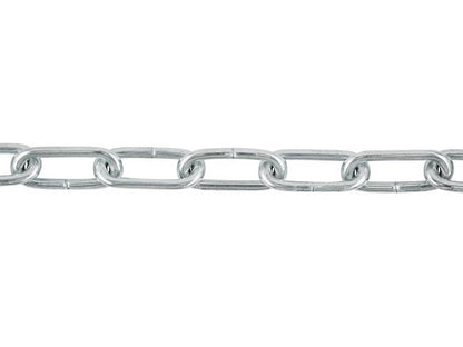Faithfull FAICHCUT60Z Zinc Plated Chain 6mm x 2.5m - Max Load 250kg |
