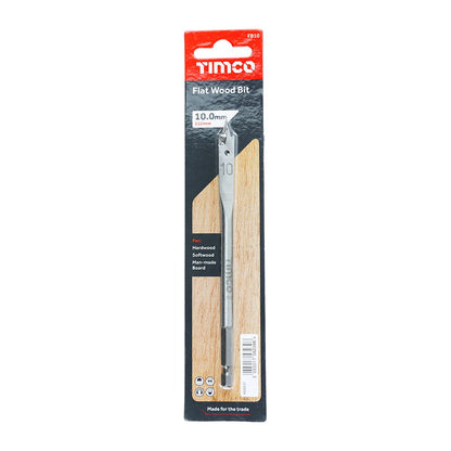TIMCO Flat Wood Bit 10.0 x 152 Pack 1