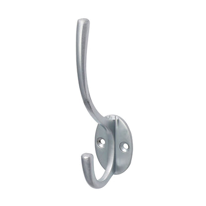 TIMCO Hat & Coat Hook Sat. Chrome 125 x 32mm Pack 1