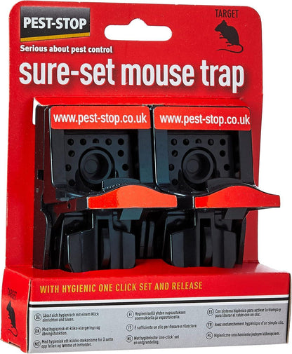Pest Stop Sure-Sure Plastic Mouse Trap  MPN PSSPT Twin pack