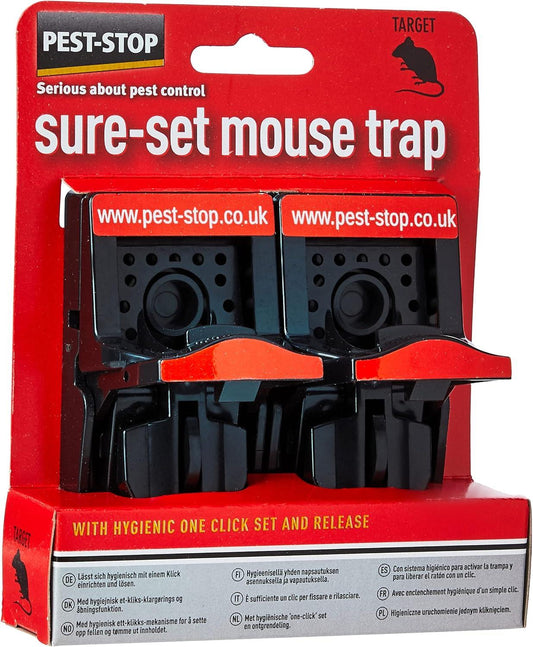Pest Stop Sure-Sure Plastic Mouse Trap  MPN PSSPT Twin pack