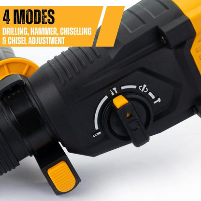 JCB 21-RH1050 1050W SDS Plus Rotary Hammer Drill 3 Mode Electric Drill for Concrete Masonry Brick Stone and Professional Construction Work