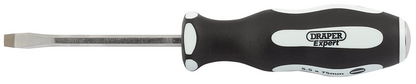 Draper 75X5.5MM PLAIN P/THRU S/DRIVER 35176 Pound Thru' Plain Slot Soft Grip Screwdrivers