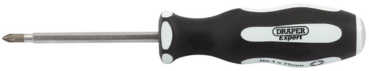 Draper NO.1X75MM POUND THRU PZ S/D 35227 Pound Thru' PZ TYPE Soft Grip Screwdrivers