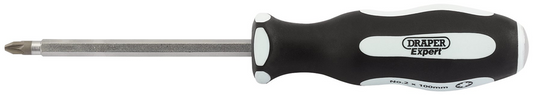 Draper NO.2X100MM POUND THRU PZ S/D 35230 Pound Thru' PZ TYPE Soft Grip Screwdrivers