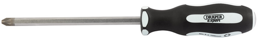Draper NO.3X150MM POUND THRU PZ S/D 35232 Pound Thru' PZ TYPE Soft Grip Screwdrivers