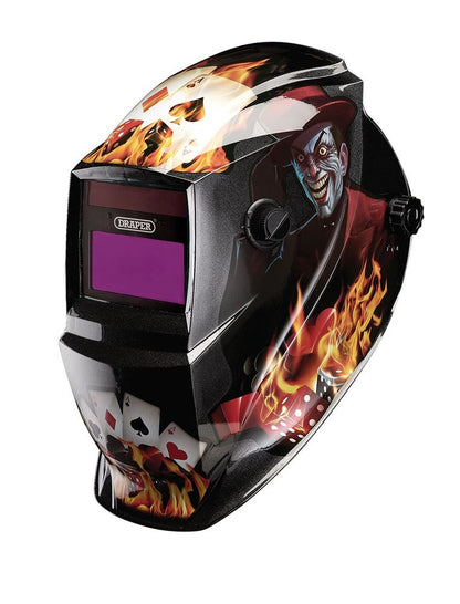Draper AUTO VARIOSHADE WELDING HELMET 02515 Auto-Darkening Welding Helmet, Playing Cards