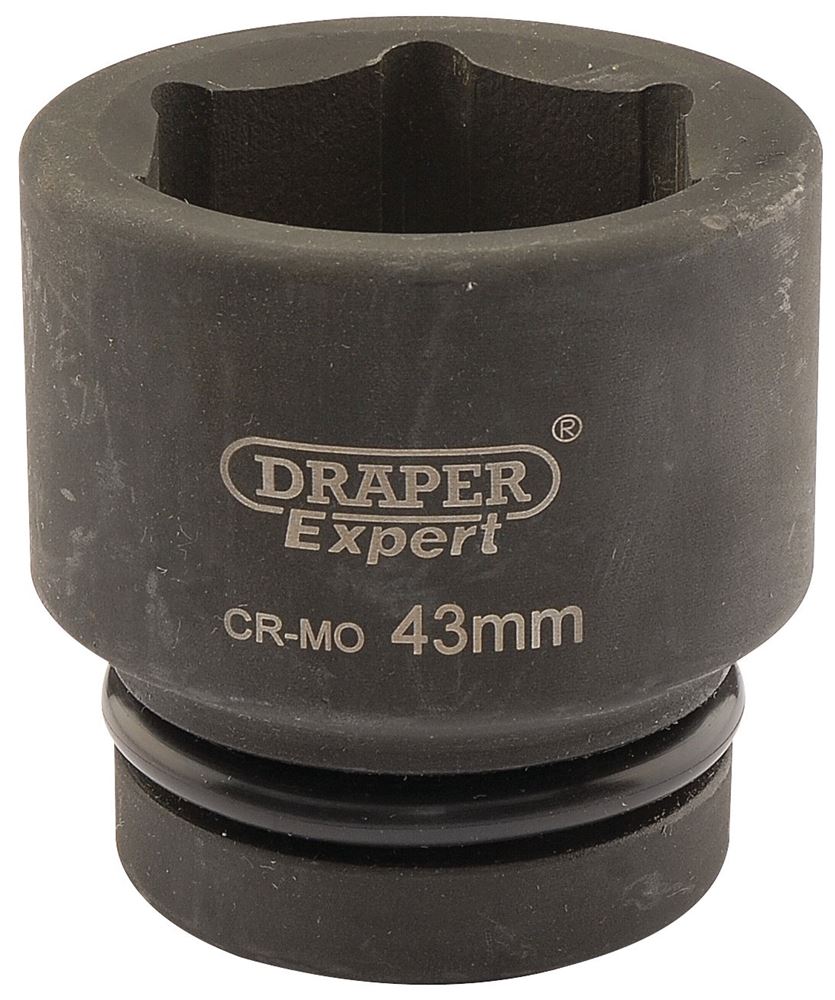 Draper 43MM IMPACT SOCKET 1DR 05123 HI-TORQÂ® Metric Impact Sockets, 1" Sq. Dr.