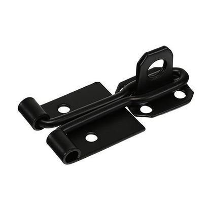 TIMCO Wire Pattern Hasp-Staple Black 4" Black Pack 1