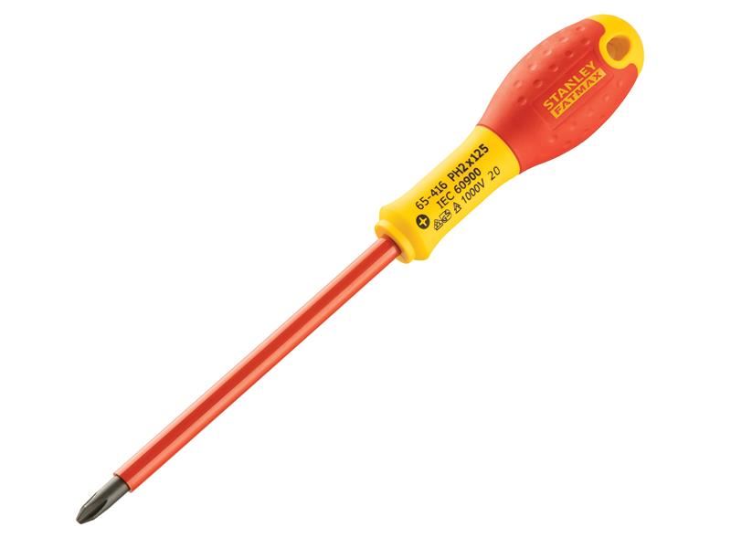 STANLEY� 0-65-416 FatMax� VDE Insulated Screwdriver Phillips Tip PH2 x 125mm