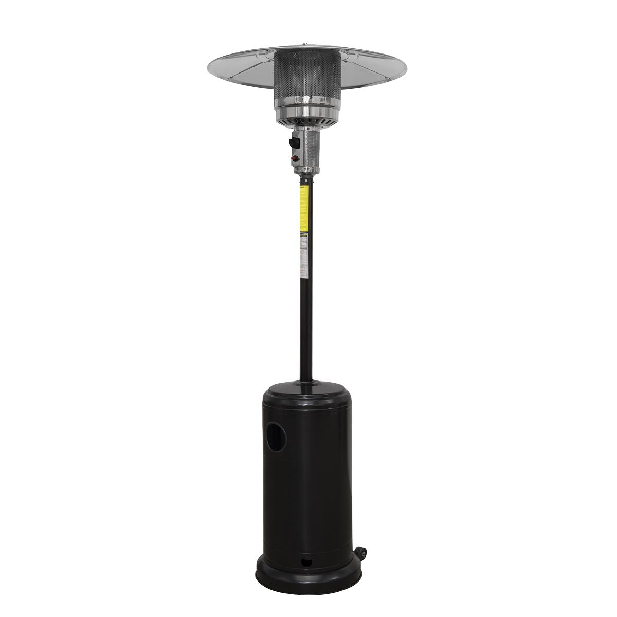 Dellonda DG1 Outdoor Garden Gas Patio Heater 13kW Commercial & Domestic Use, Black | Wheels, Tip-Over Switch, Adjustable