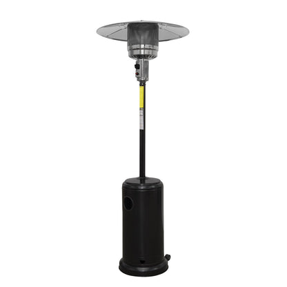 Dellonda DG1 Outdoor Garden Gas Patio Heater 13kW Commercial & Domestic Use, Black | Wheels, Tip-Over Switch, Adjustable