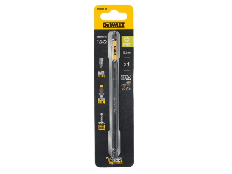 DeWalt Power Tools EXTREME FlexTORQ Bit PH2 x 152mm