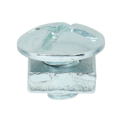 TIMCO Roofing Bolt & SQ Nut Zinc M6 x 8 Silver Pack 200
