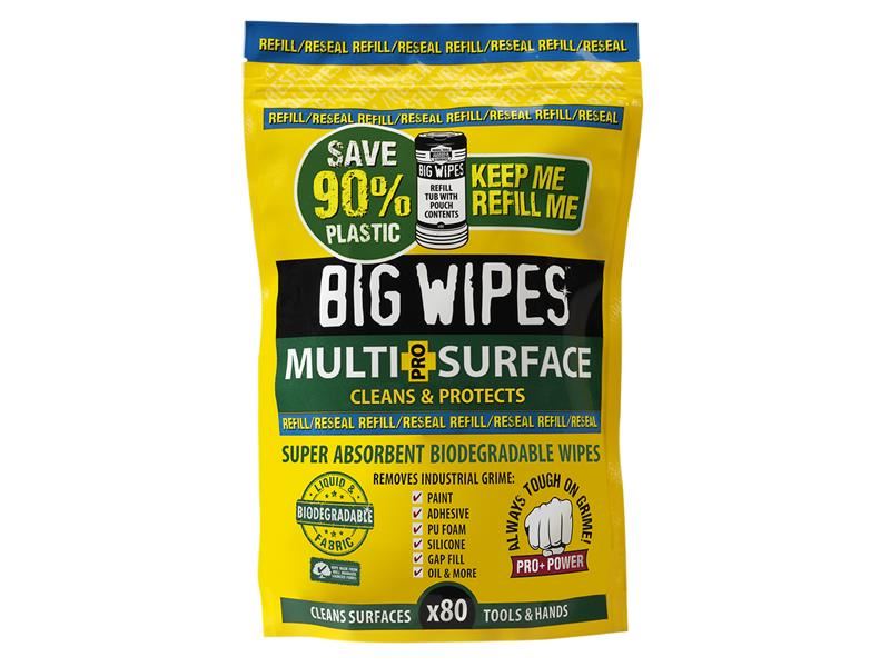 BGW Multi-Surface Bio Pro+ Antiviral Wipes (Refill Pouch 80 Wipes)