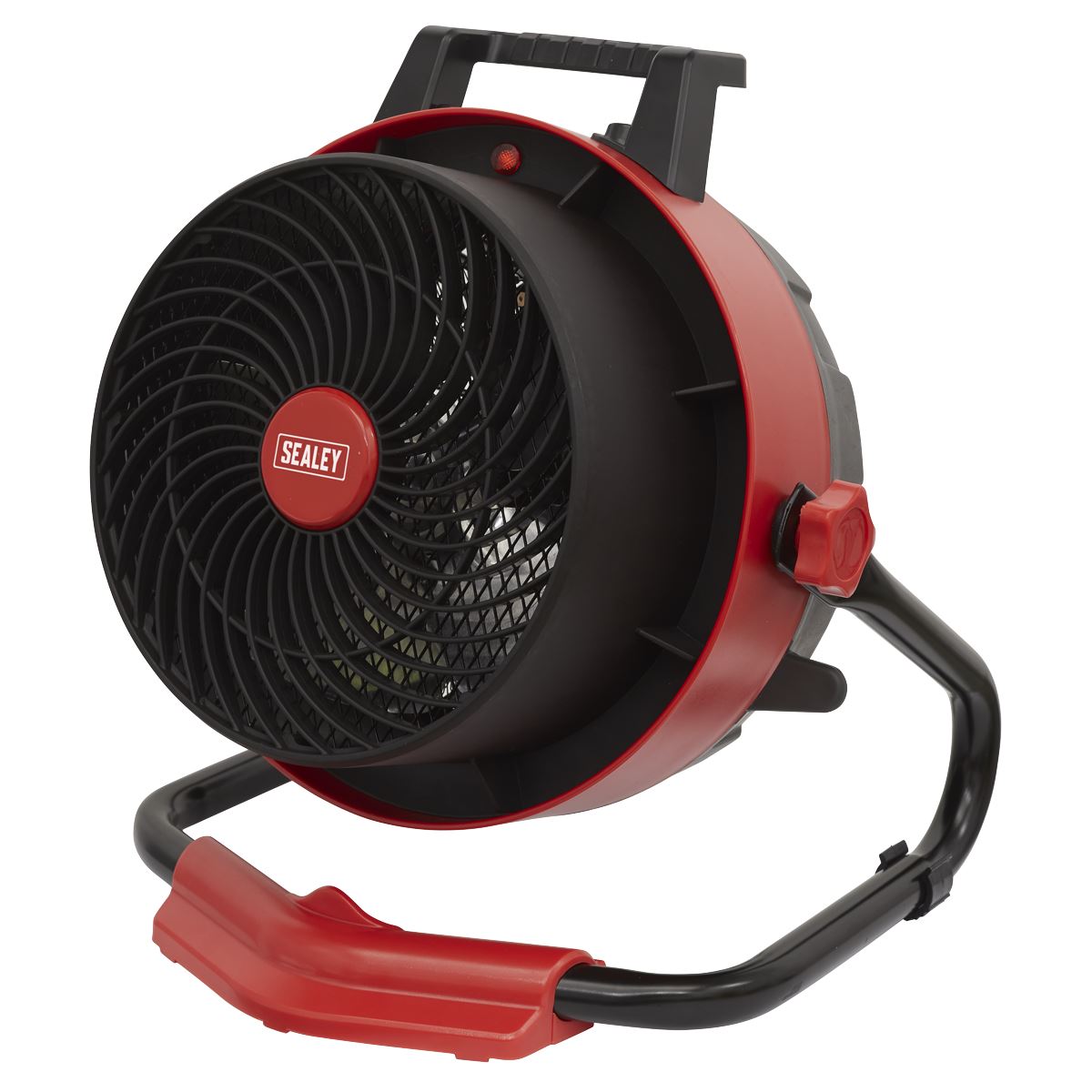 Sealey FH3000 Industrial Fan Heater 3000W/230V | 0-3000W, 230V ~ 50Hz, Thermostat, Tip-Over Switch | Portable industrial heater with two heat settings