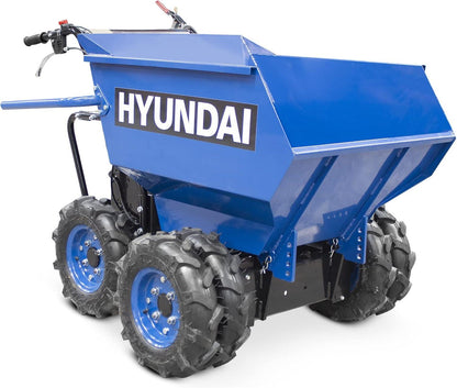 Hyundai 196cc 4-Wheel Drive 500kg Payload Mini Dumper / Power Barrow | HYMD500
