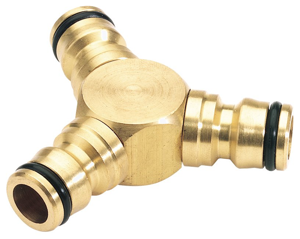 Draper BRASS THREE WAY CONNECTOR 36238 Brass Hose Connectors