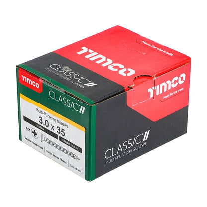 TIMCO Classic Screw PZ1 CSK ZYP 3.0 x 35 Gold Pack 200