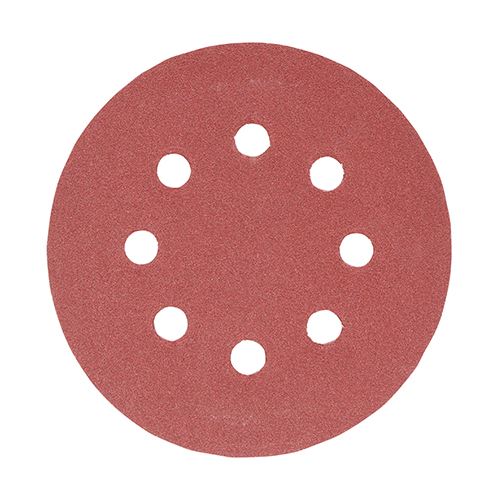 TIMCO Orbital Sanding Discs P180 125mm Red Pack 5