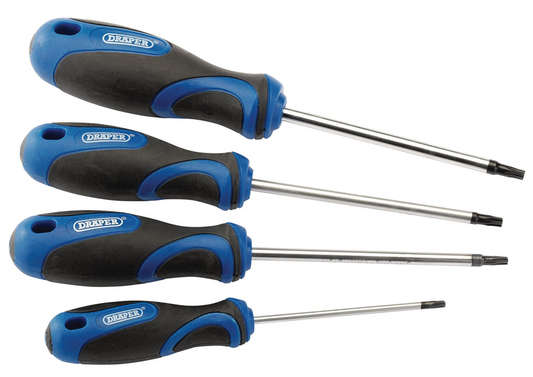 Draper SET OF 4 TX-STAR S/DRIVERS 36851 36851 TX-STARÂ® Soft Grip Screwdriver Set (4 Piece)