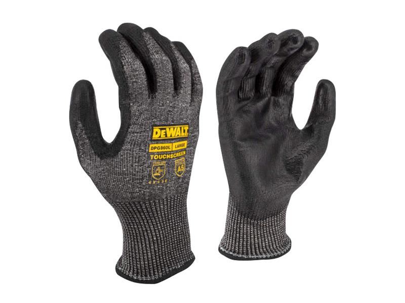 DeWalt Cut D Touchscreen Gloves - L (Size 9)